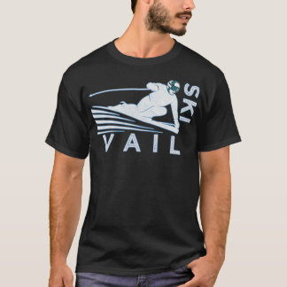Retro Ski Vail    ColoradoVintage Snö Ski T Shirt