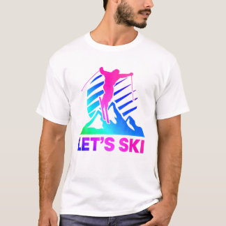 Retro Ski-Vintage 80S 90S - skidutrustningsenhet T Shirt