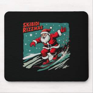 Retro Skibidi Rizzmas Funny Jultomten Skating B Musmatta