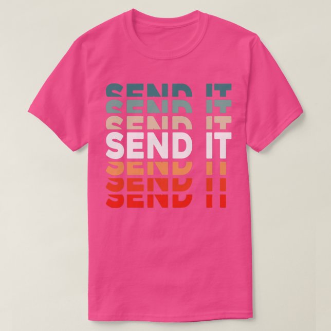 Retro SKICKA IT T Shirt (Design framsida)