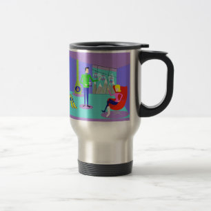 Retro skida semestertravel mug resemugg