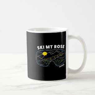 Retro skidåkning mt rose nevada skidort - skidort kaffemugg