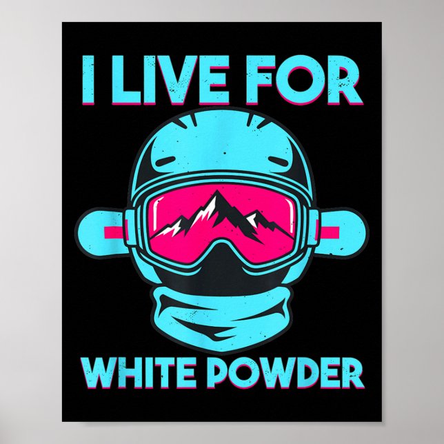 Retro skidglasögon för snowboard 80-tal 90-tal apr poster (Framsidan)