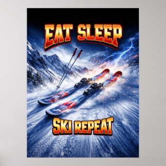 Retro skidstövlar bootleg vintage poster