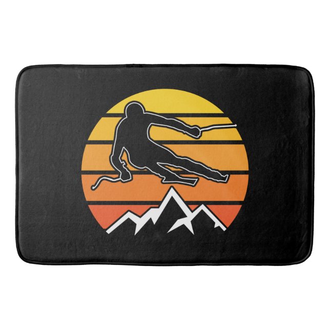 Retro Skiing Badrumsmatta (Framsidan)