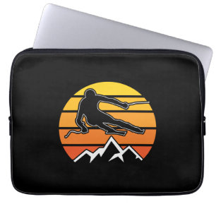 Retro Skiing Laptop Fodral