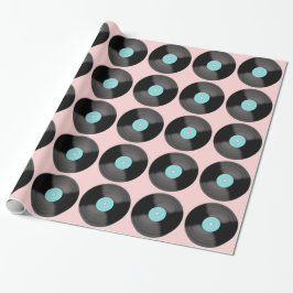 Retro skivomslagspapper presentpapper