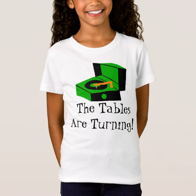 Retro skivspelareT-tröja Tee Shirt (Framsida)