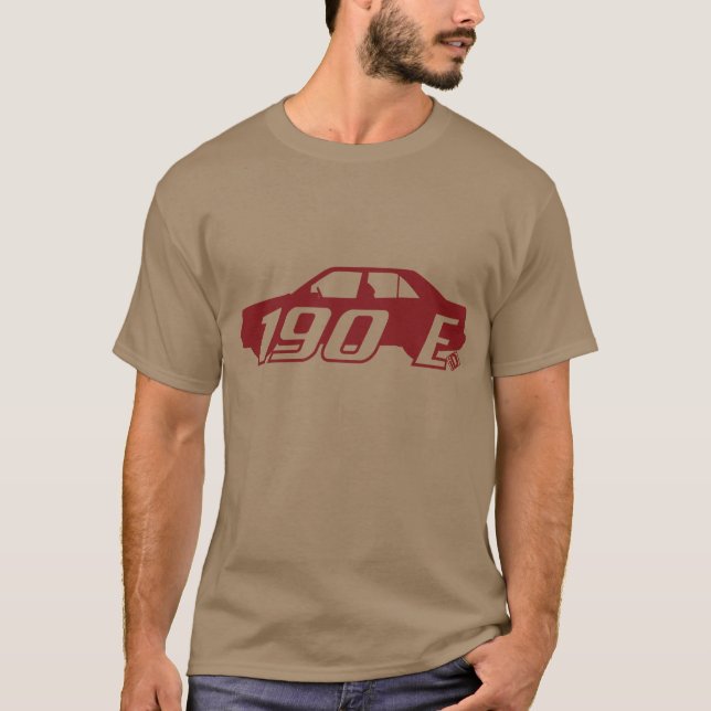 Retro skjorta för 190 E Tee Shirt (Framsida)