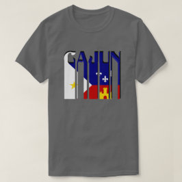 Retro skjorta för Cajun Acadiana flaggaLouisiana T-shirt