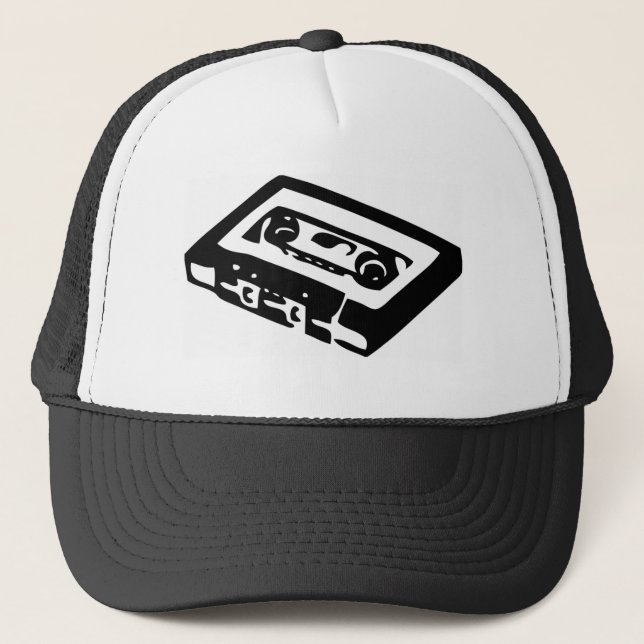 retro skjorta för musik t truckerkeps (Framsida)