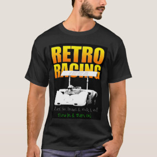 Retro skjorta för tävla T Tee Shirt