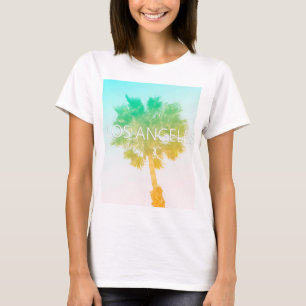 Retro skjorta för vintageOmbre Los Angeles T Shirt