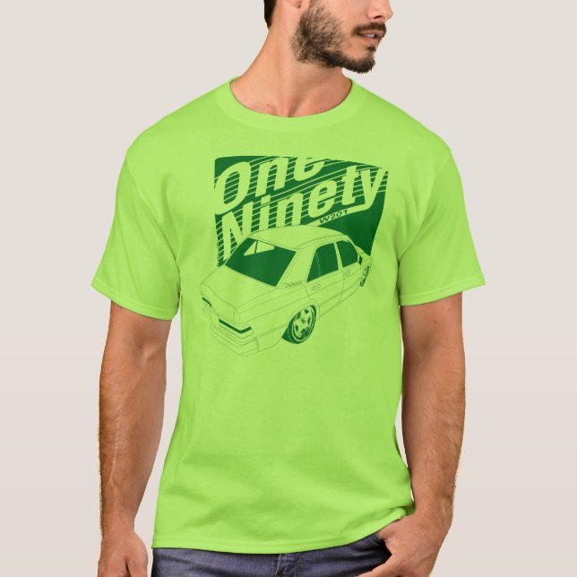 Retro skjorta W201 Tee Shirt (Framsida)