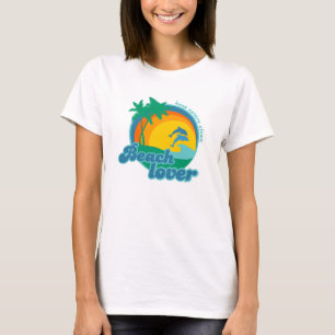 Retro skjortor för strandälskare tee shirt