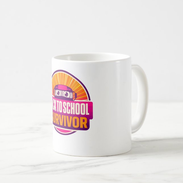 Retro skolbussmugg för skolstarten kaffemugg (Framsida höger)