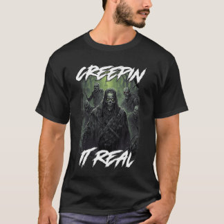 Retro skräckfilm Halloween Zombies Creepin It Re T Shirt