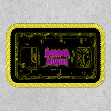 Retro Skräckfilmer VHS-bandskdesign Gul