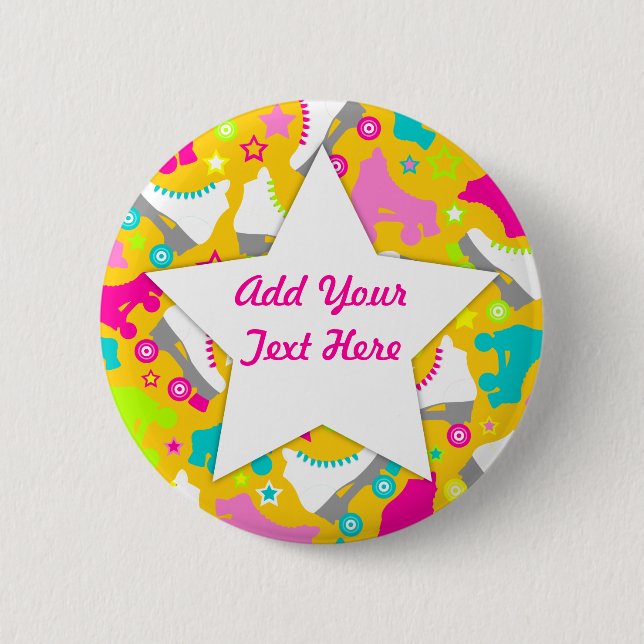 Retro skridskor knapp (Framsida)