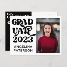 Retro-skript, fotosvart och vitt Student Party