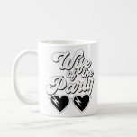Retro-skript Maka till Party Bachelorette Kaffemugg<br><div class="desc">Cute bachelorette Party t-shirt för bruden med "Party frun" i ett stort stil-skript och hjärtformade solglasögon. Det finns en samordning av t-shirts med typen "Livet of the Party" för bachelorette-gruppen.</div>