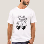 Retro-skript Maka till Party Bachelorette T Shirt<br><div class="desc">Cute bachelorette Party t-shirt för bruden med "Party frun" i ett stort stil-skript och hjärtformade solglasögon. Det finns en samordning av t-shirts med typen "Livet of the Party" för bachelorette-gruppen.</div>