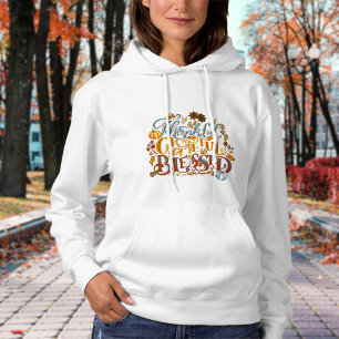 Retro-skript - tacksam, välsignad anpassning t shirt
