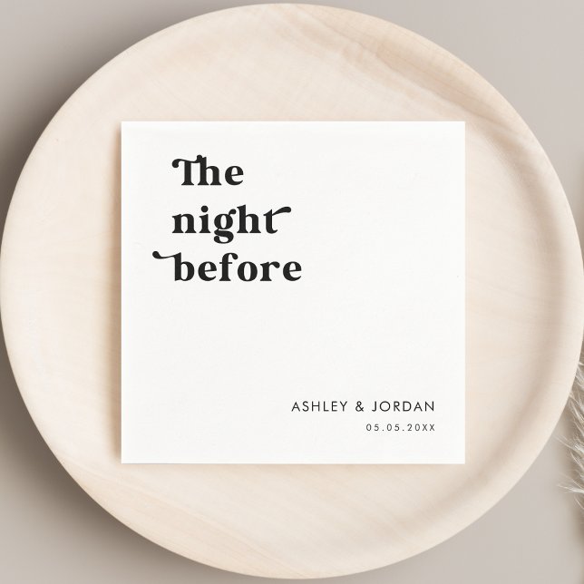 Retro-skripttypografi natten före repetition pappersservett (Skapare uppladdad)