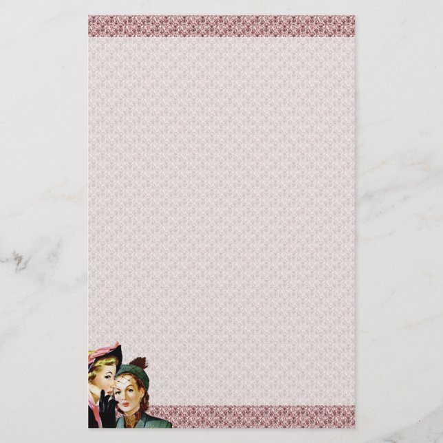 Retro skvaller brevpapper (Framsida)