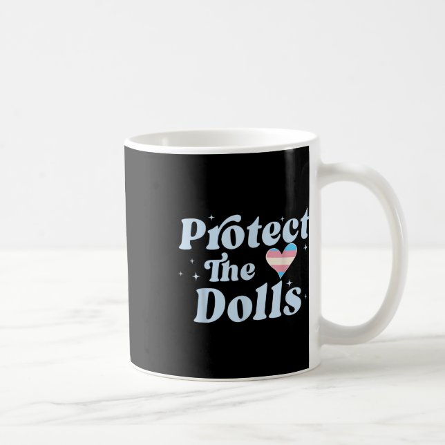 Retro Skydda Dolls Gender Equality Human Rights Kaffemugg (Höger)