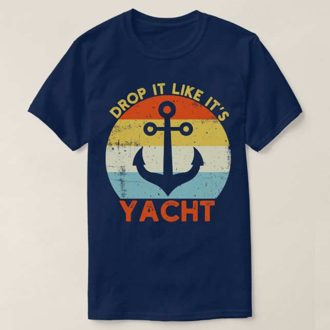 Retro-släpp som Yacht T Shirt (Design framsida)