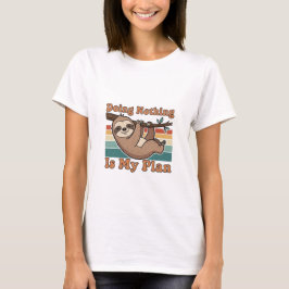 Retro Sloth Lazy Humor Women’s T-Shirt