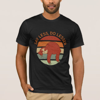 Retro Sloth Sunset T Shirt
