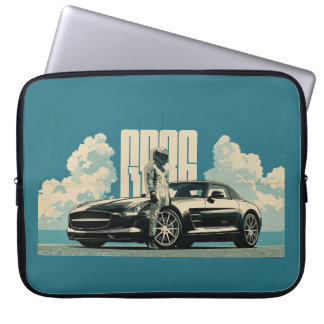 Retro SLS Superbil Racing Förare Grafisk Bärbar Da Laptop Fodral