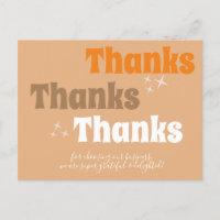 Retro Små Företag Stjärnor Groovy Tack