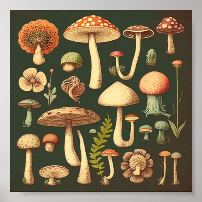 Retro Small Svamp Collection 2 Poster (Framsidan)