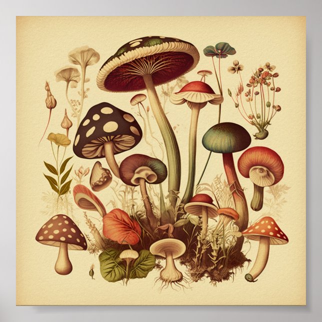 Retro Small Svamp Collection 3 Poster (Framsidan)