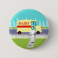 Retro Small Town Milkman Button