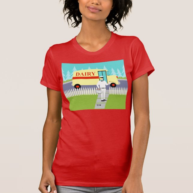 Retro Small Town Milkman T-Shirt (Framsida)