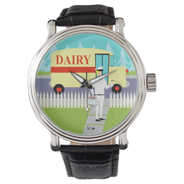 Retro Small Town Milkman Watch Armbandsur (Framsida)