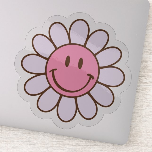 Retro Smile Ansikte Sticker Klistermärken (Detalj)