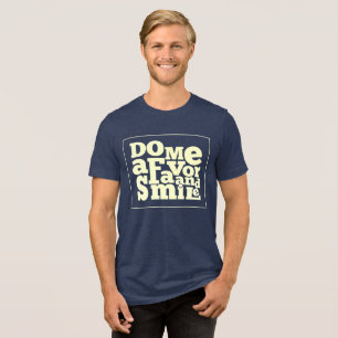Retro Smile-citattecken Tri-Blend Shirt T
