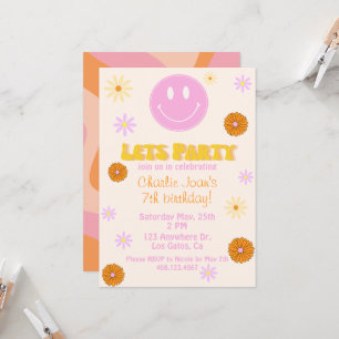Retro Smile Invitation Inbjudningar