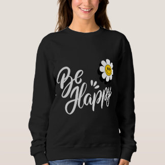 Retro Smiley Tusenskönor - Var bara Glad Flower Po T Shirt