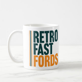 Retro snabba Fords klassiska mugg