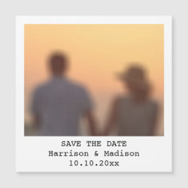 Retro-snabbfoto namn Spara datum magneter