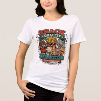 Retro Snabbkvalitetsinspektör Vintage Tecknad Mat T Shirt