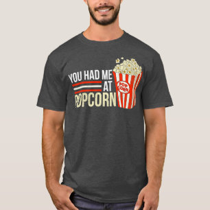 Retro Snack Cinema du hade mig på Popcorn T Shirt