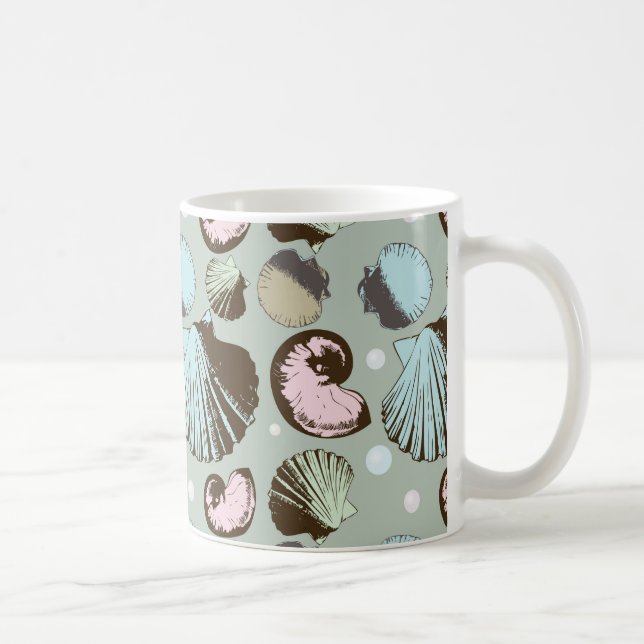 Retro snäckskalmönster kaffemugg (Höger)