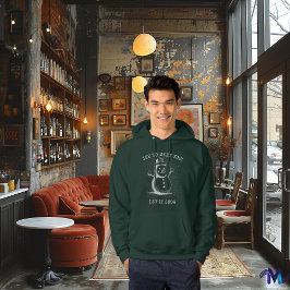Retro Snemannaträja - Vintage Halftone Vit Hoodie
